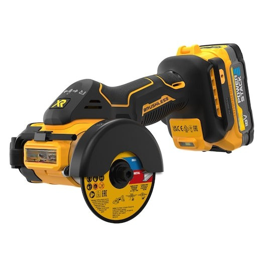 18V XR Brushless 76mm Cut-Off Tool – 1 x POWERSTACK™ Battery
